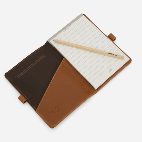Authentic Matt & Nat notebook pad pencil in tan - Picture 2 of 7